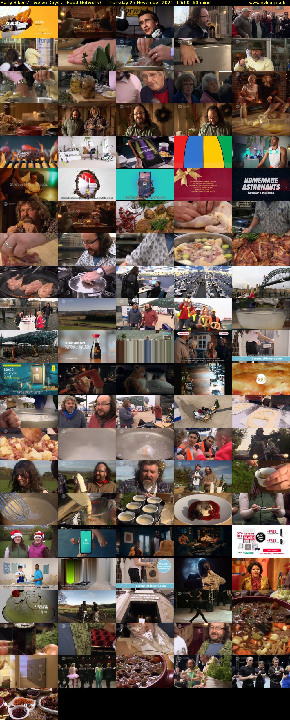 Hairy Bikers' Twelve Days... (Food Network) Thursday 25 November 2021 16:00 - 17:00