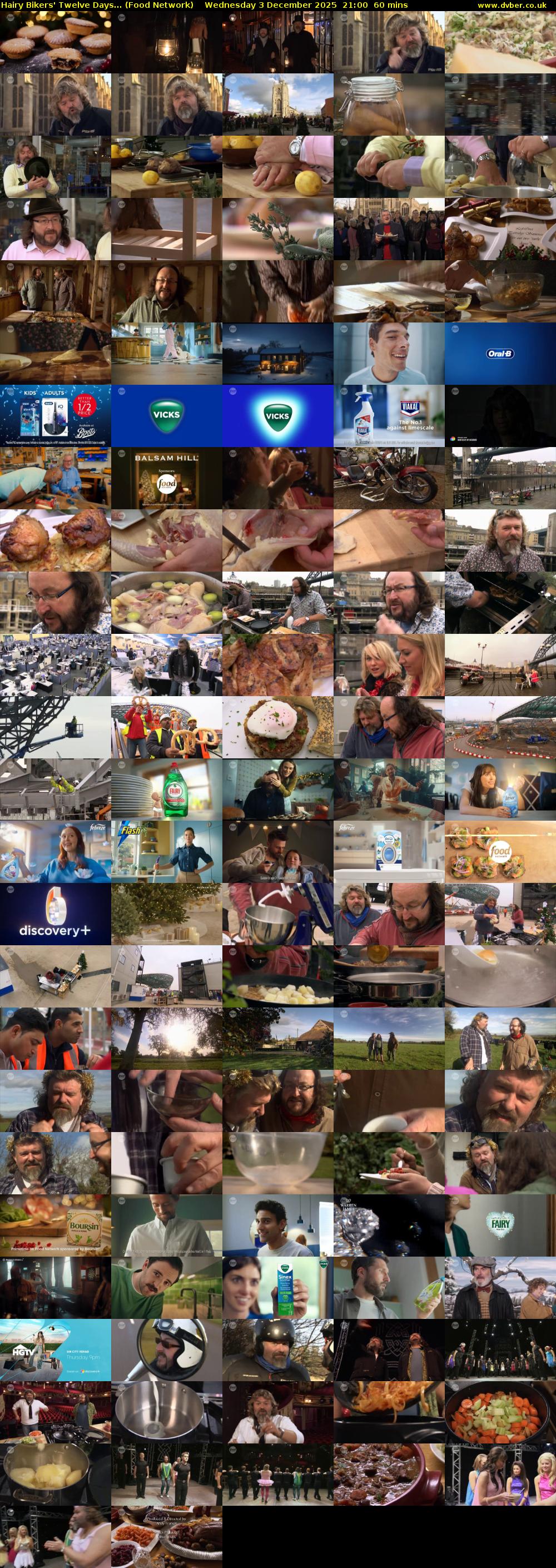 Hairy Bikers' Twelve Days... (Food Network) Wednesday 3 December 2025 21:00 - 22:00