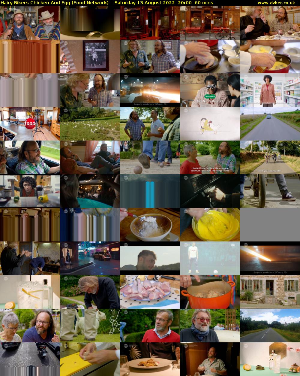 Hairy Bikers Chicken And Egg (Food Network) Saturday 13 August 2022 20:00 - 21:00