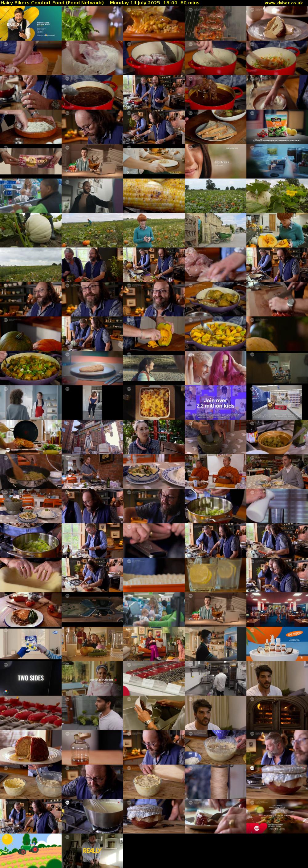 Hairy Bikers Comfort Food (Food Network) Monday 14 July 2025 18:00 - 19:00