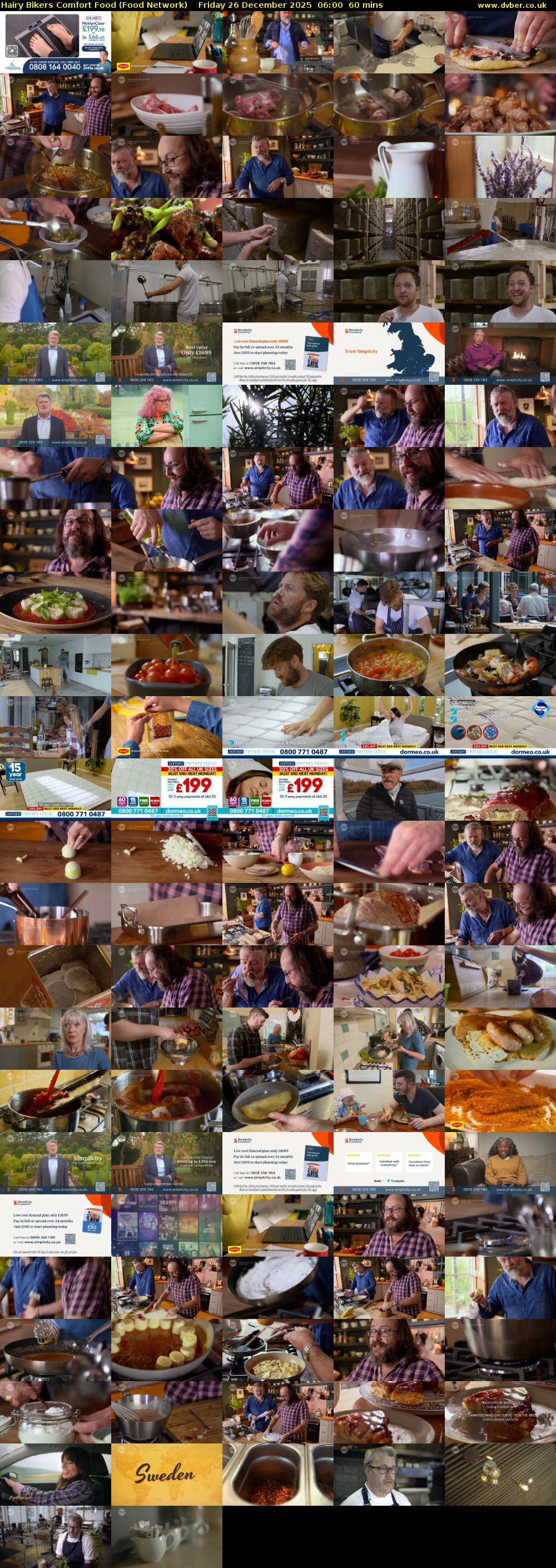 Hairy Bikers Comfort Food (Food Network) Friday 26 December 2025 06:00 - 07:00