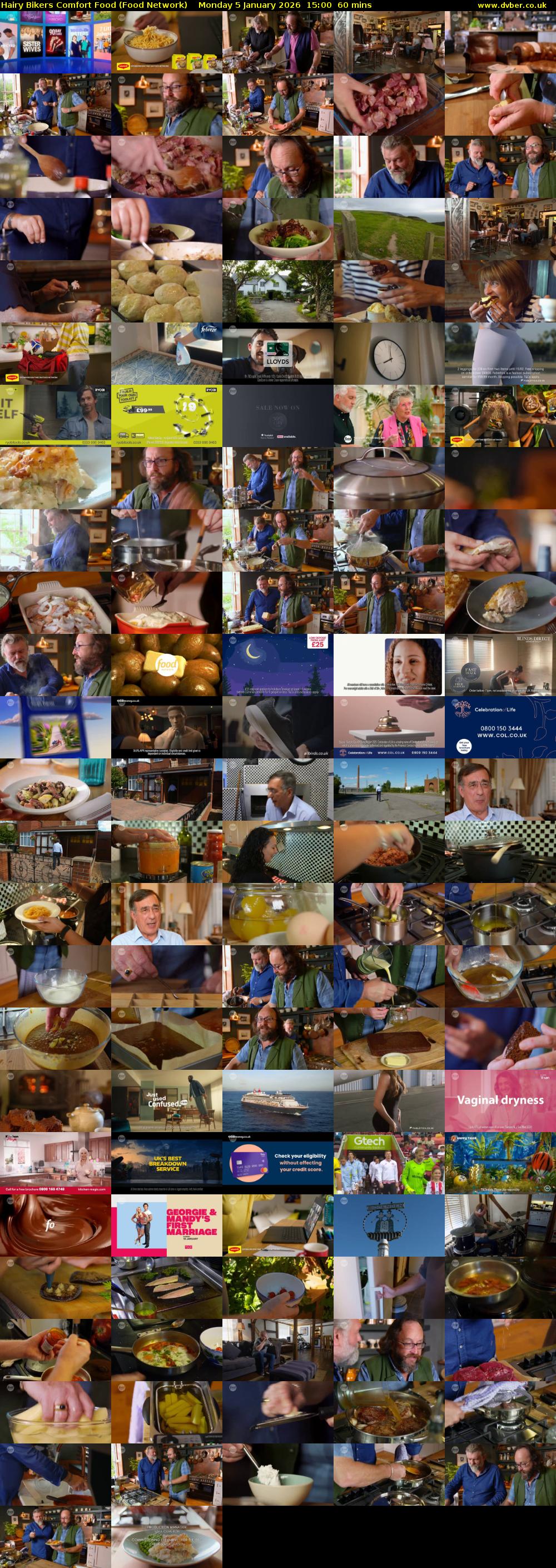 Hairy Bikers Comfort Food (Food Network) Monday 5 January 2026 15:00 - 16:00