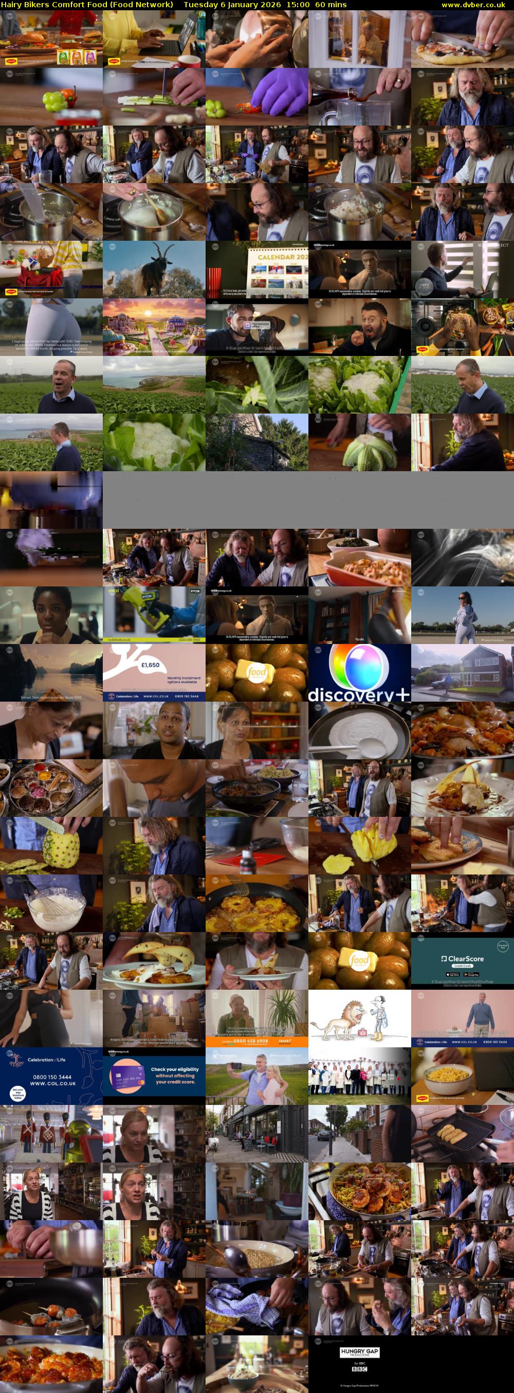Hairy Bikers Comfort Food (Food Network) Tuesday 6 January 2026 15:00 - 16:00