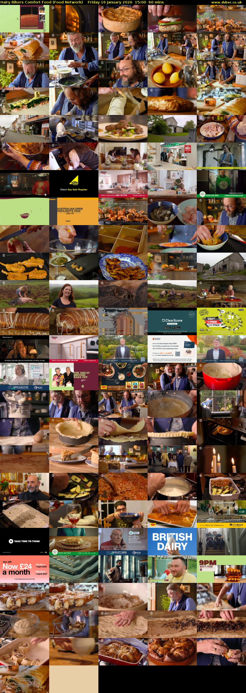 Hairy Bikers Comfort Food (Food Network) Friday 16 January 2026 15:00 - 16:00