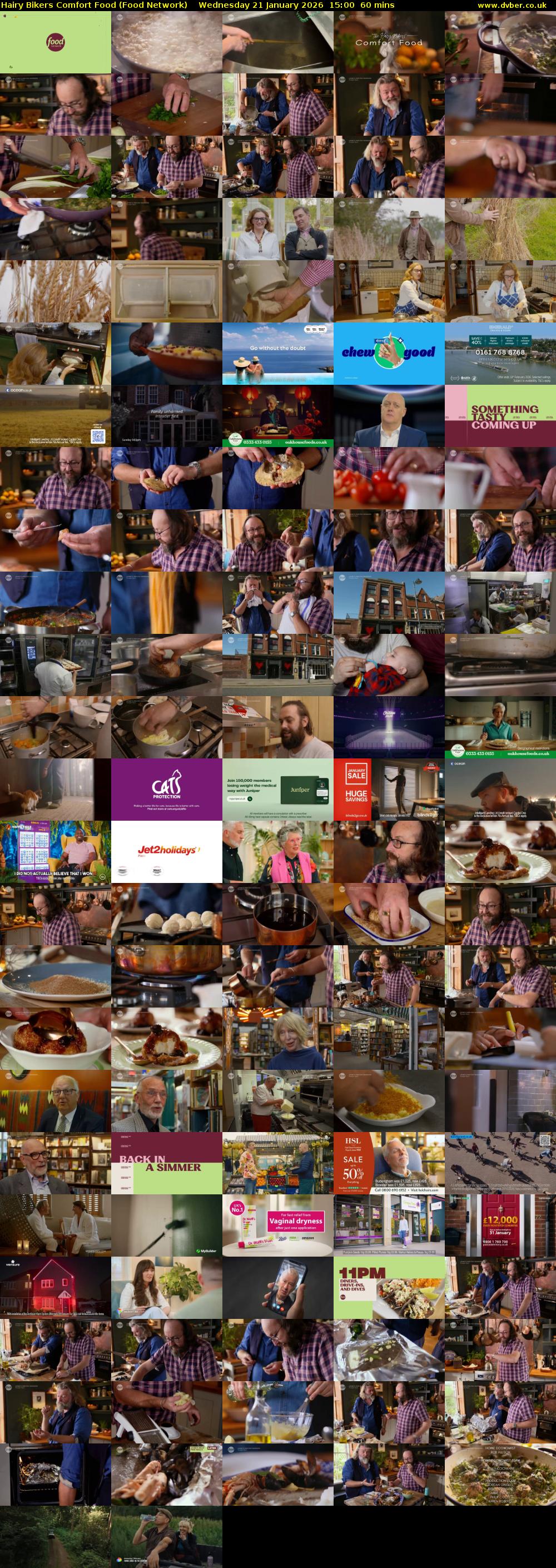 Hairy Bikers Comfort Food (Food Network) Wednesday 21 January 2026 15:00 - 16:00