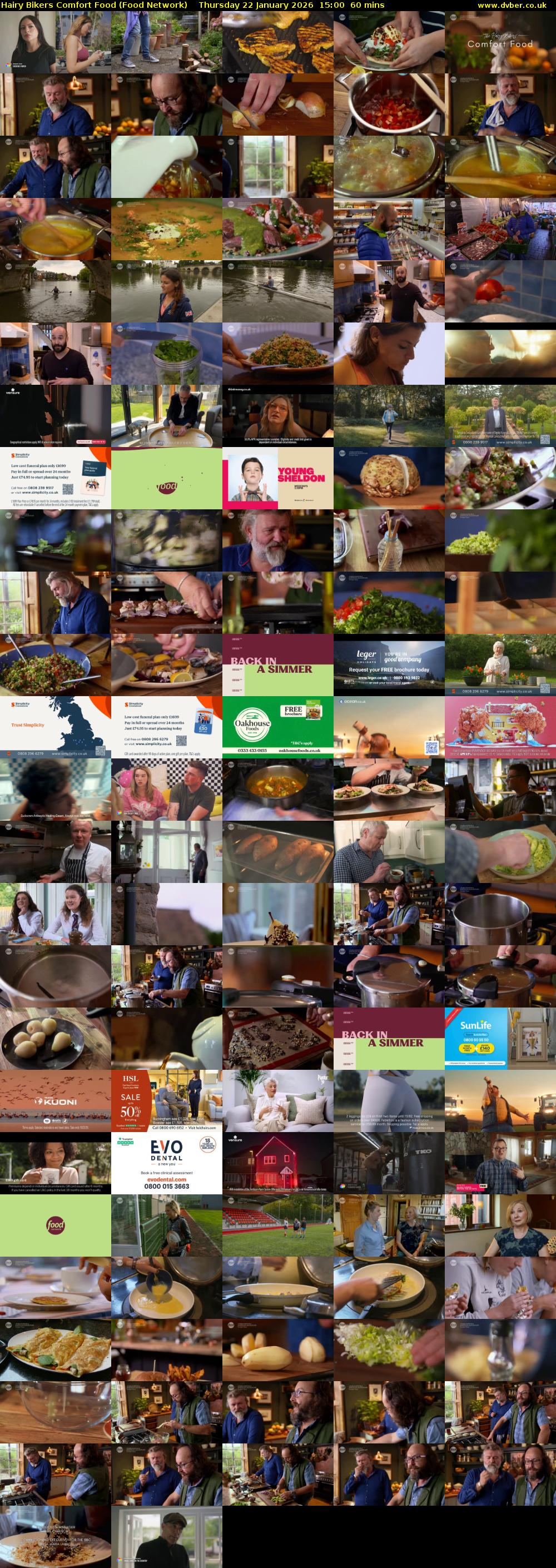 Hairy Bikers Comfort Food (Food Network) Thursday 22 January 2026 15:00 - 16:00