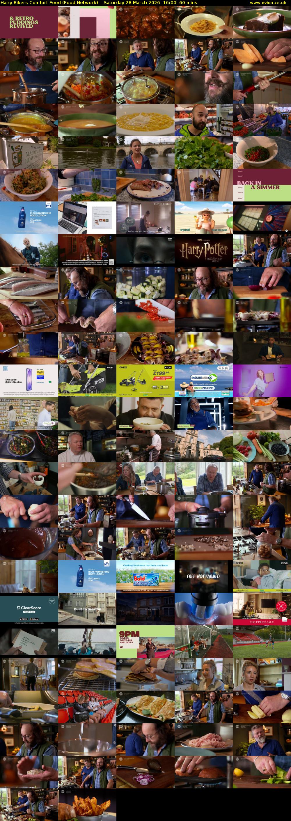 Hairy Bikers Comfort Food (Food Network) Saturday 28 March 2026 16:00 - 17:00
