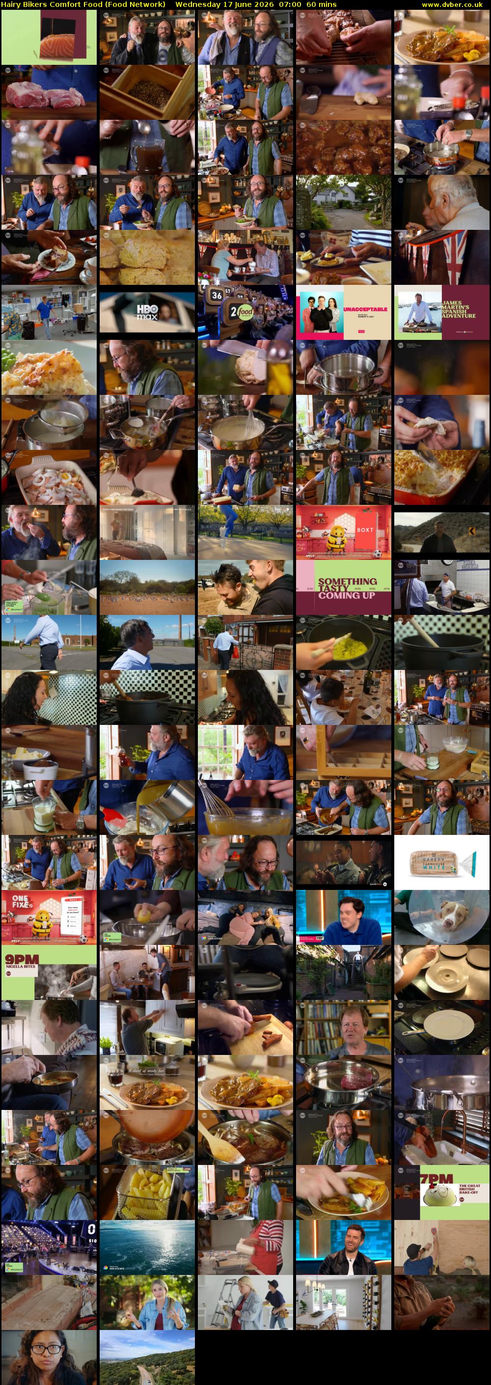 Hairy Bikers Comfort Food (Food Network) Wednesday 17 June 2026 07:00 - 08:00