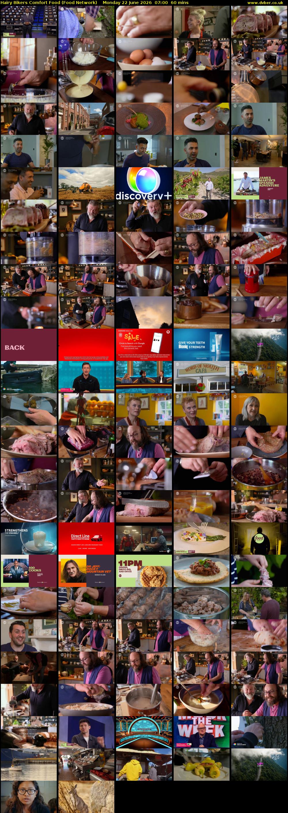 Hairy Bikers Comfort Food (Food Network) Monday 22 June 2026 07:00 - 08:00