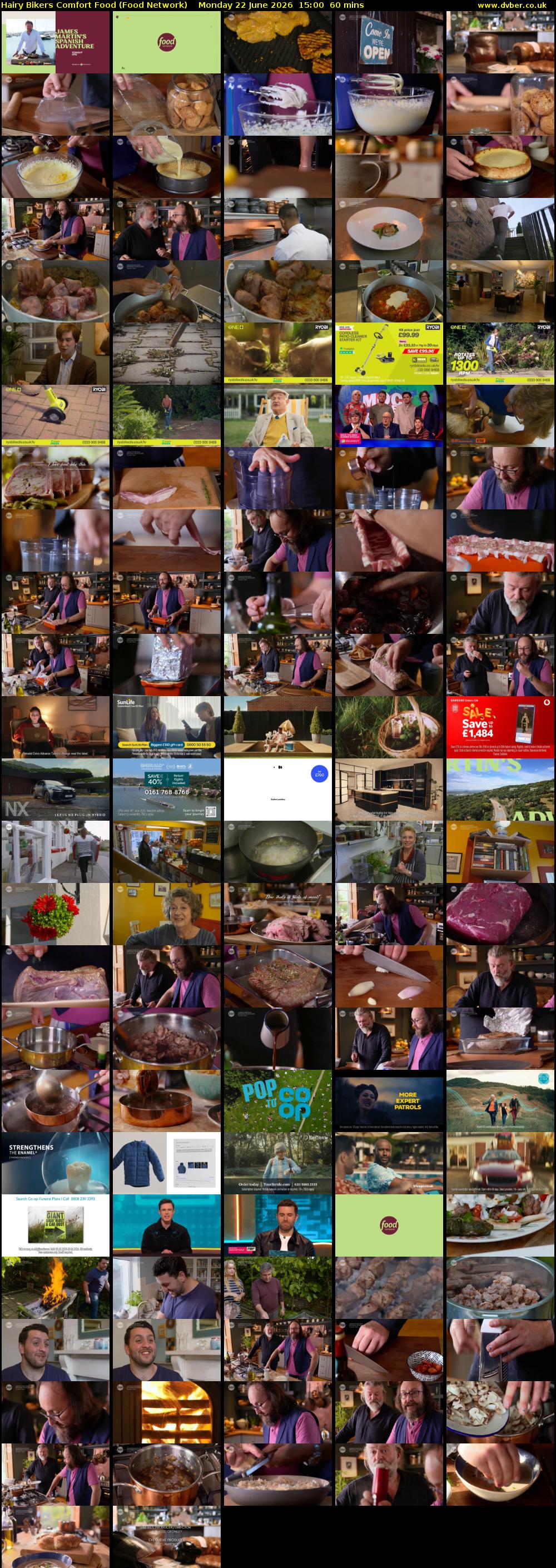 Hairy Bikers Comfort Food (Food Network) Monday 22 June 2026 15:00 - 16:00