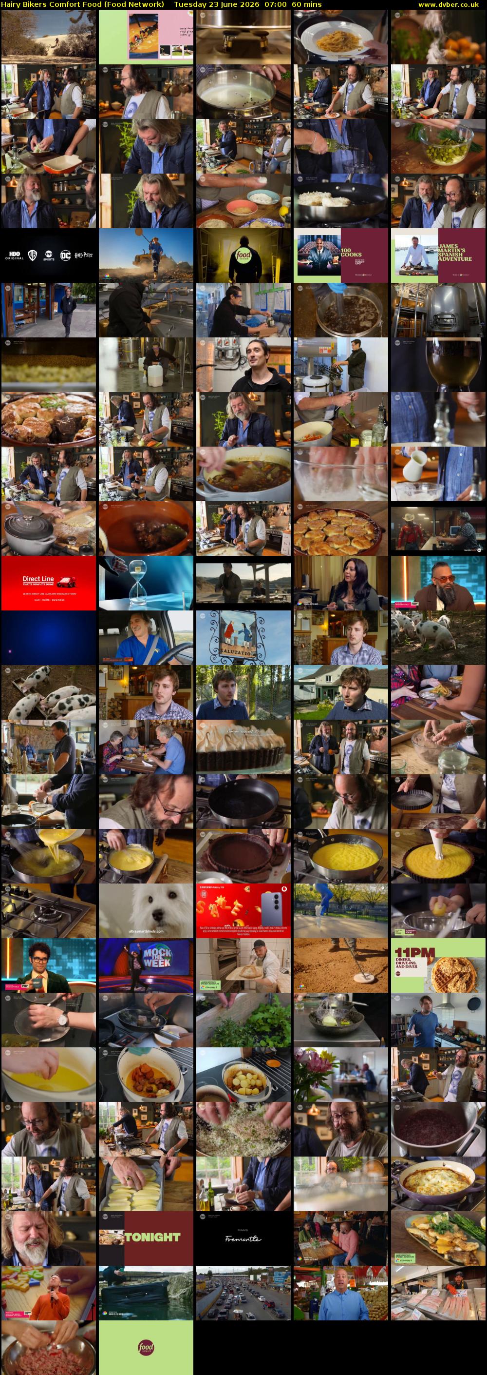 Hairy Bikers Comfort Food (Food Network) Tuesday 23 June 2026 07:00 - 08:00