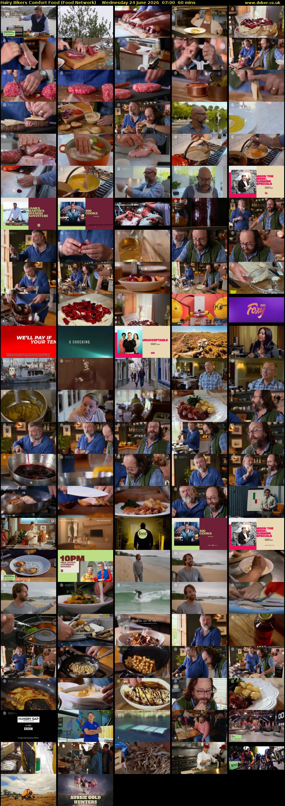 Hairy Bikers Comfort Food (Food Network) Wednesday 24 June 2026 07:00 - 08:00