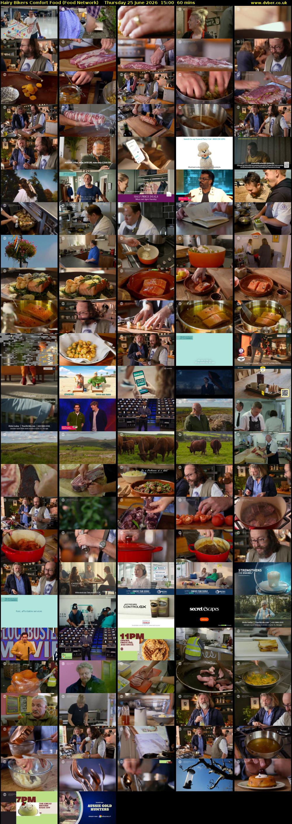 Hairy Bikers Comfort Food (Food Network) Thursday 25 June 2026 15:00 - 16:00