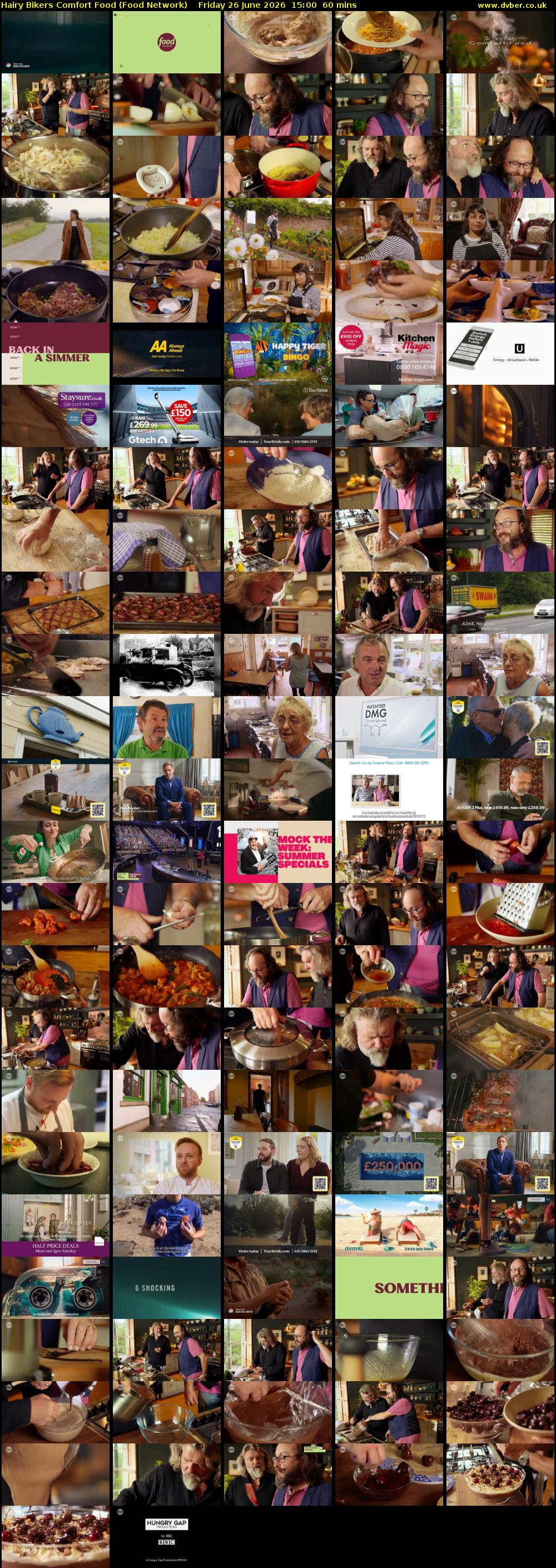 Hairy Bikers Comfort Food (Food Network) Friday 26 June 2026 15:00 - 16:00