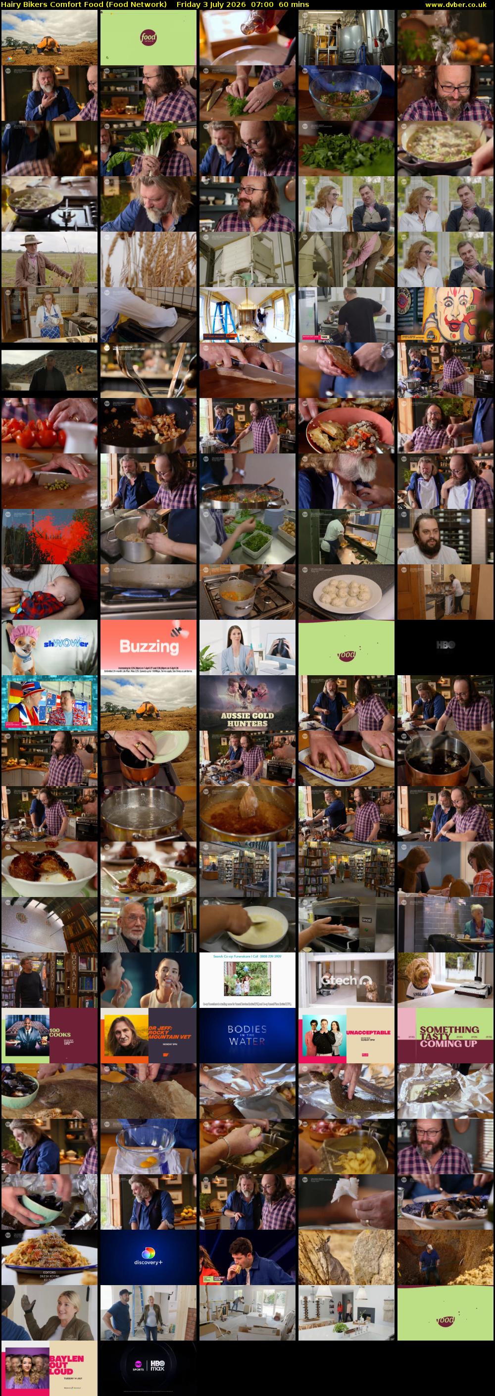 Hairy Bikers Comfort Food (Food Network) Friday 3 July 2026 07:00 - 08:00