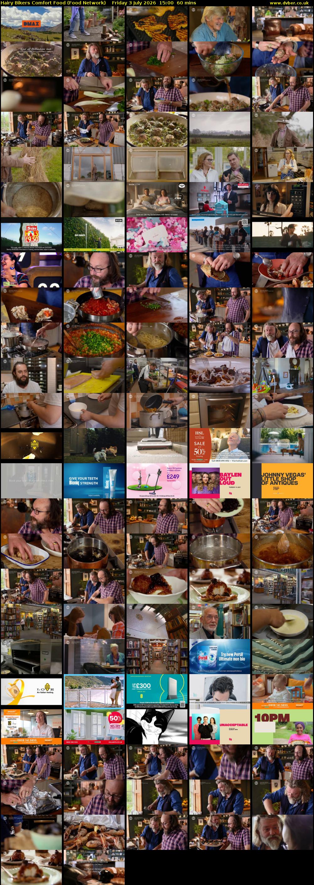 Hairy Bikers Comfort Food (Food Network) Friday 3 July 2026 15:00 - 16:00