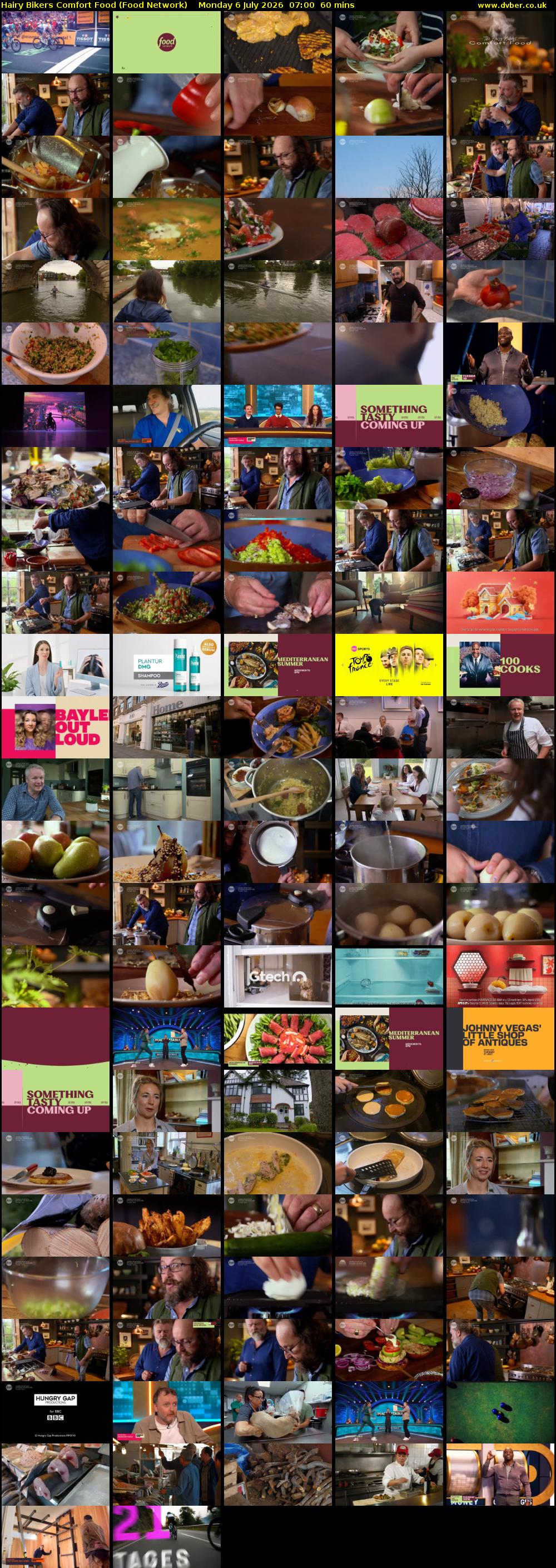 Hairy Bikers Comfort Food (Food Network) Monday 6 July 2026 07:00 - 08:00