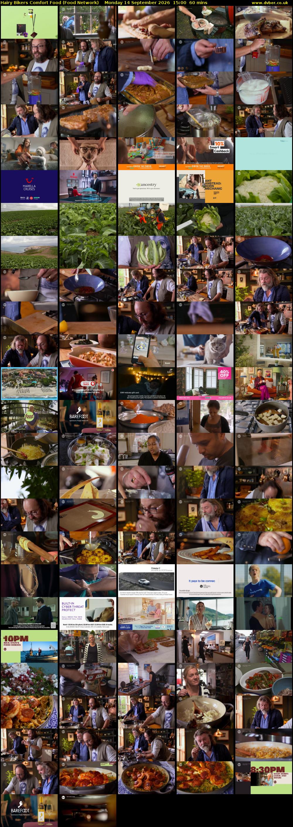 Hairy Bikers Comfort Food (Food Network) Monday 14 September 2026 15:00 - 16:00