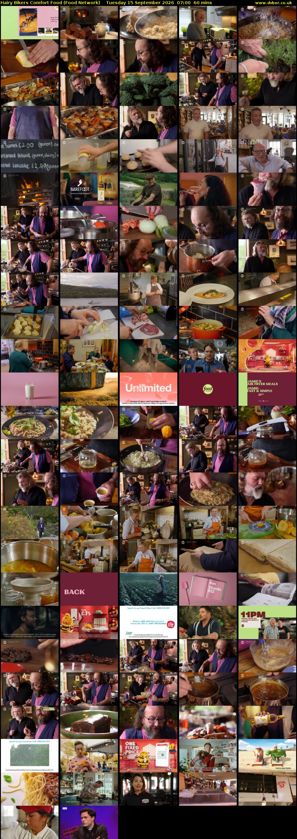 Hairy Bikers Comfort Food (Food Network) Tuesday 15 September 2026 07:00 - 08:00