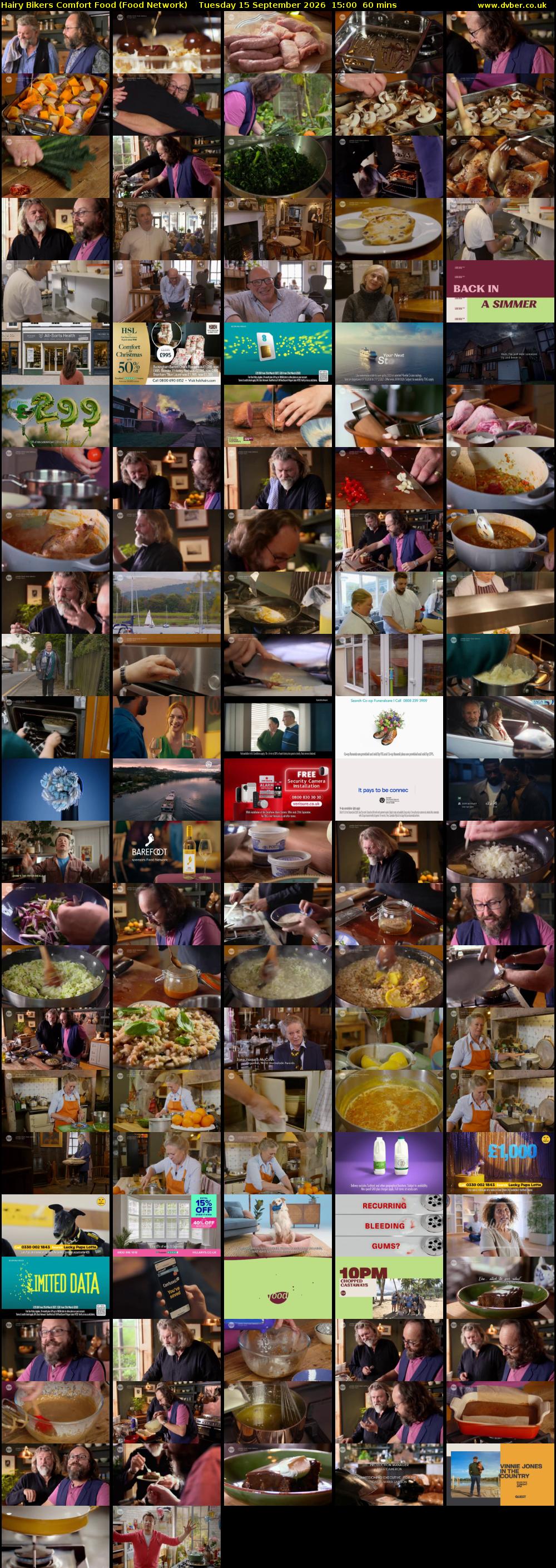 Hairy Bikers Comfort Food (Food Network) Tuesday 15 September 2026 15:00 - 16:00