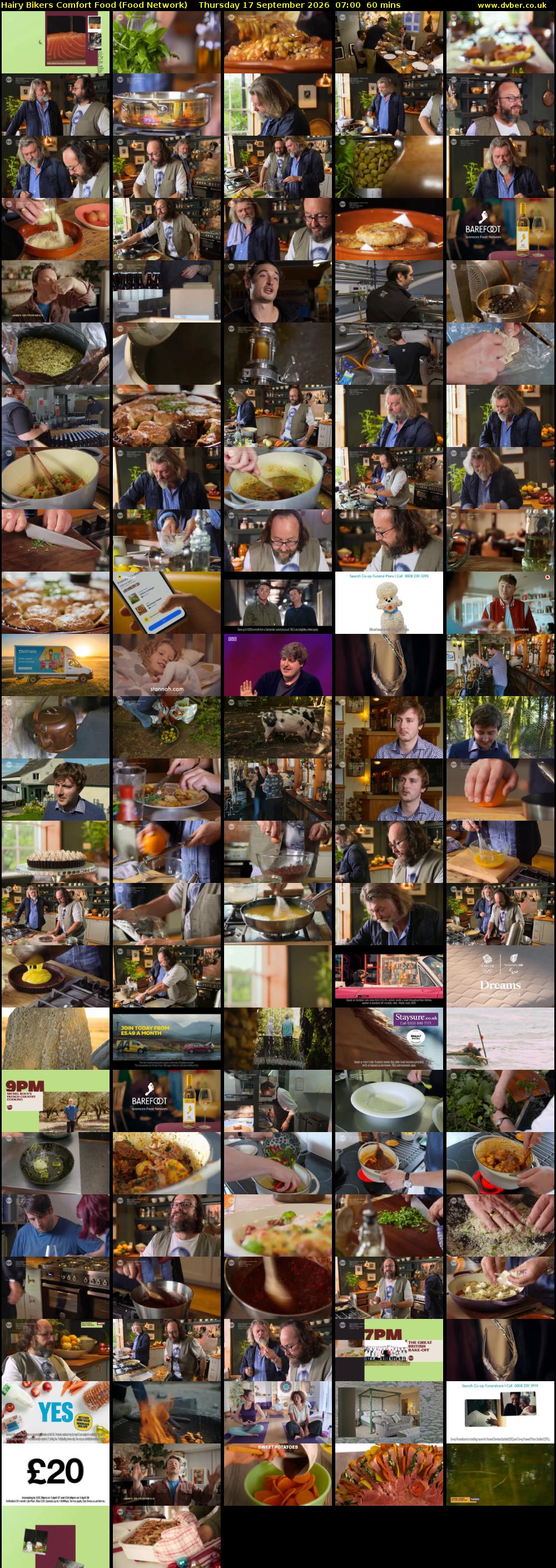 Hairy Bikers Comfort Food (Food Network) Thursday 17 September 2026 07:00 - 08:00