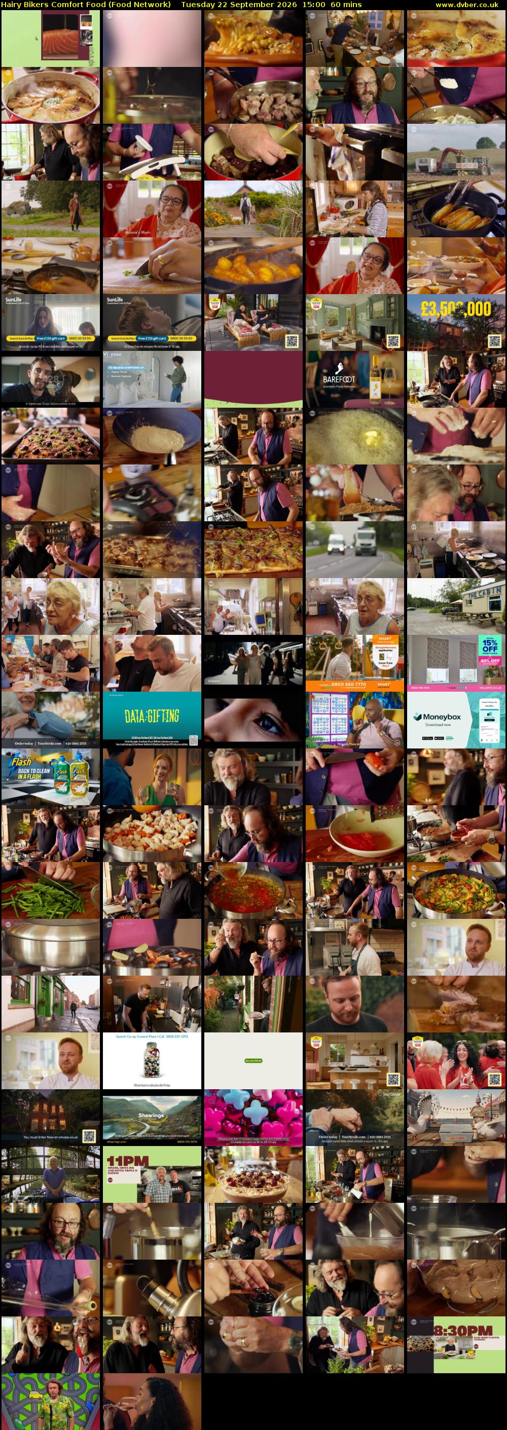 Hairy Bikers Comfort Food (Food Network) Tuesday 22 September 2026 15:00 - 16:00