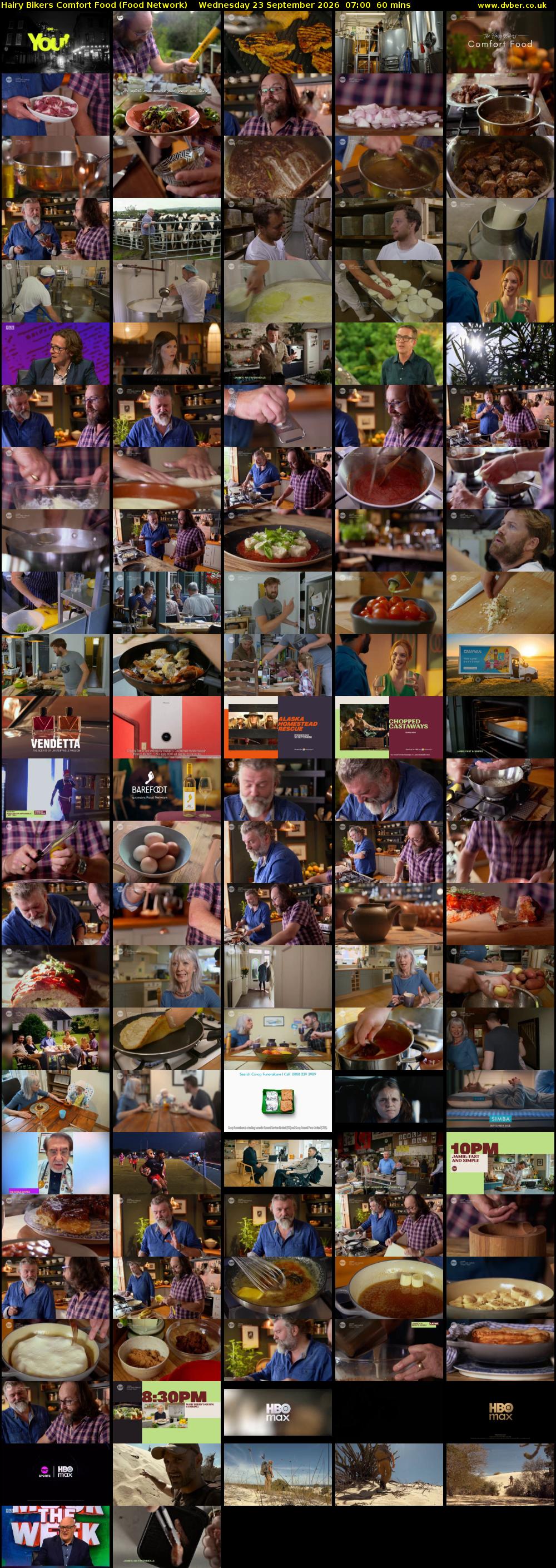 Hairy Bikers Comfort Food (Food Network) Wednesday 23 September 2026 07:00 - 08:00