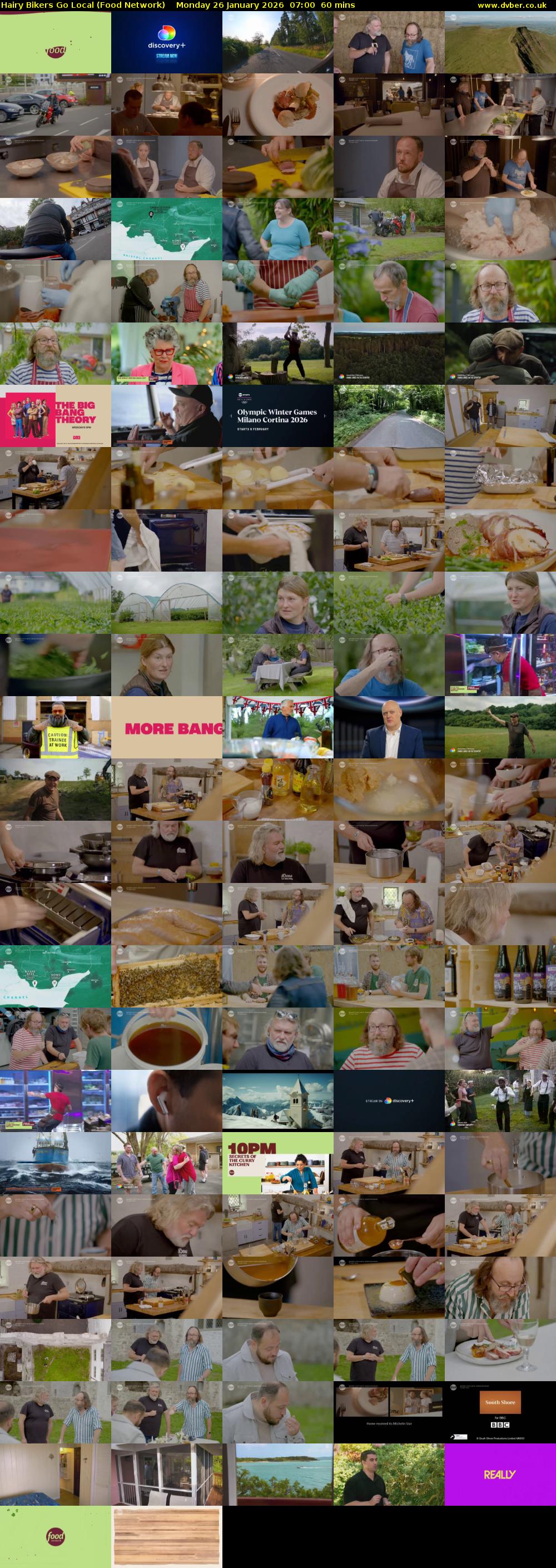 Hairy Bikers Go Local (Food Network) Monday 26 January 2026 07:00 - 08:00