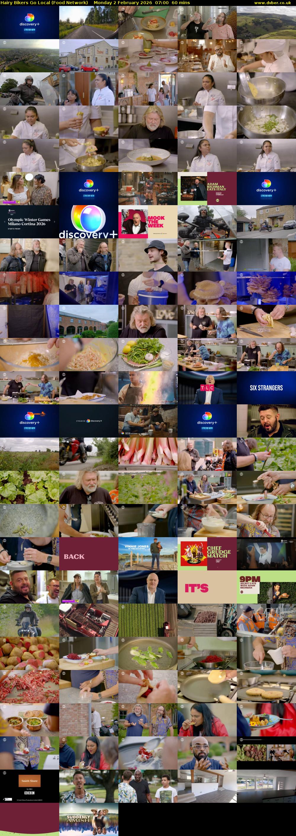 Hairy Bikers Go Local (Food Network) Monday 2 February 2026 07:00 - 08:00