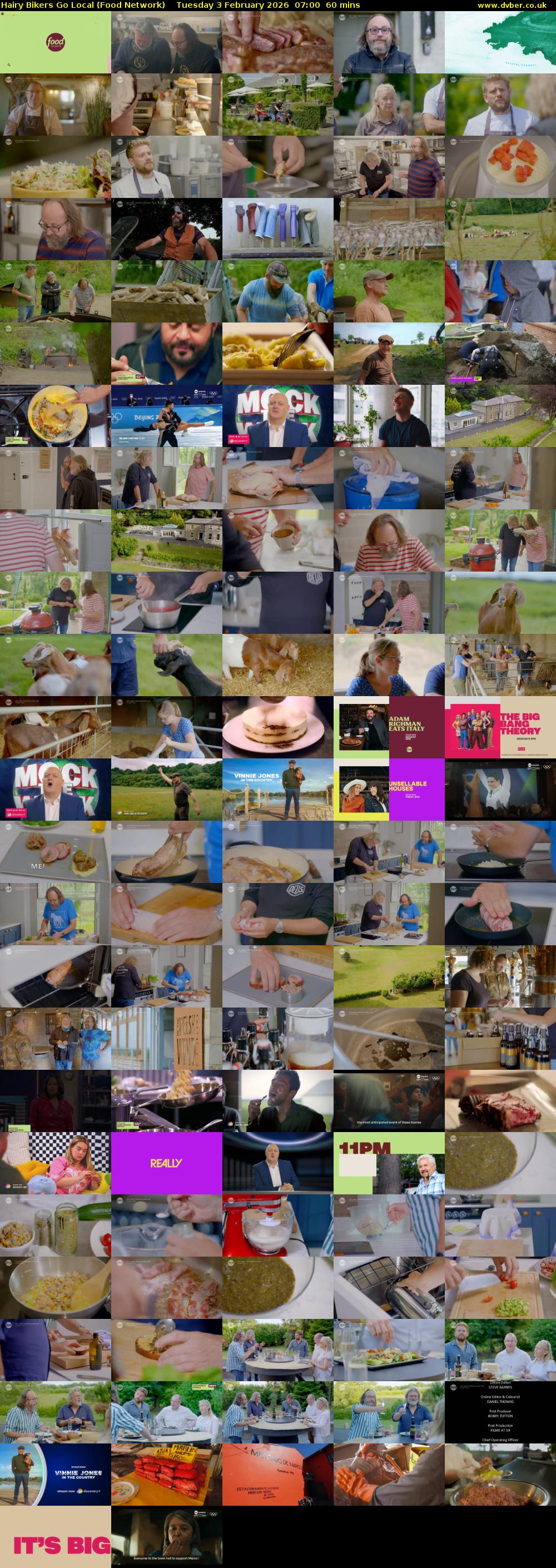 Hairy Bikers Go Local (Food Network) Tuesday 3 February 2026 07:00 - 08:00