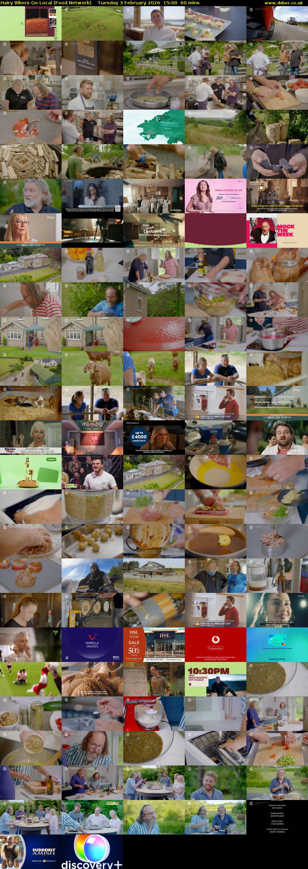 Hairy Bikers Go Local (Food Network) Tuesday 3 February 2026 15:00 - 16:00