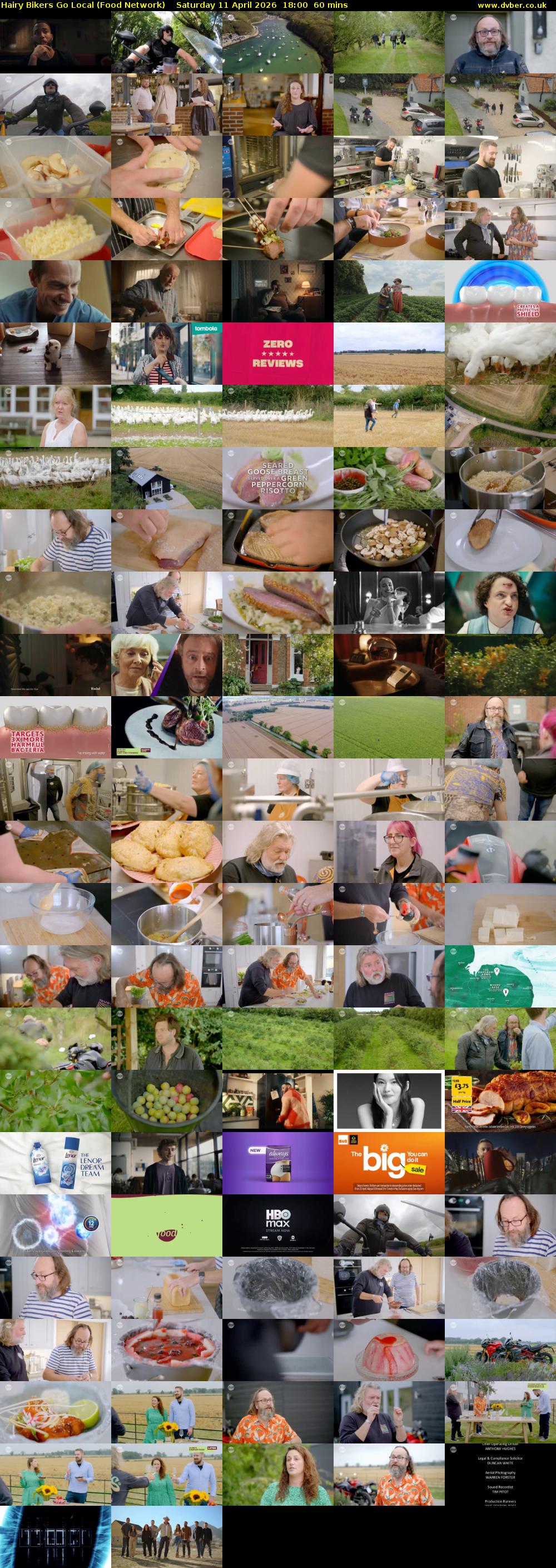 Hairy Bikers Go Local (Food Network) Saturday 11 April 2026 18:00 - 19:00