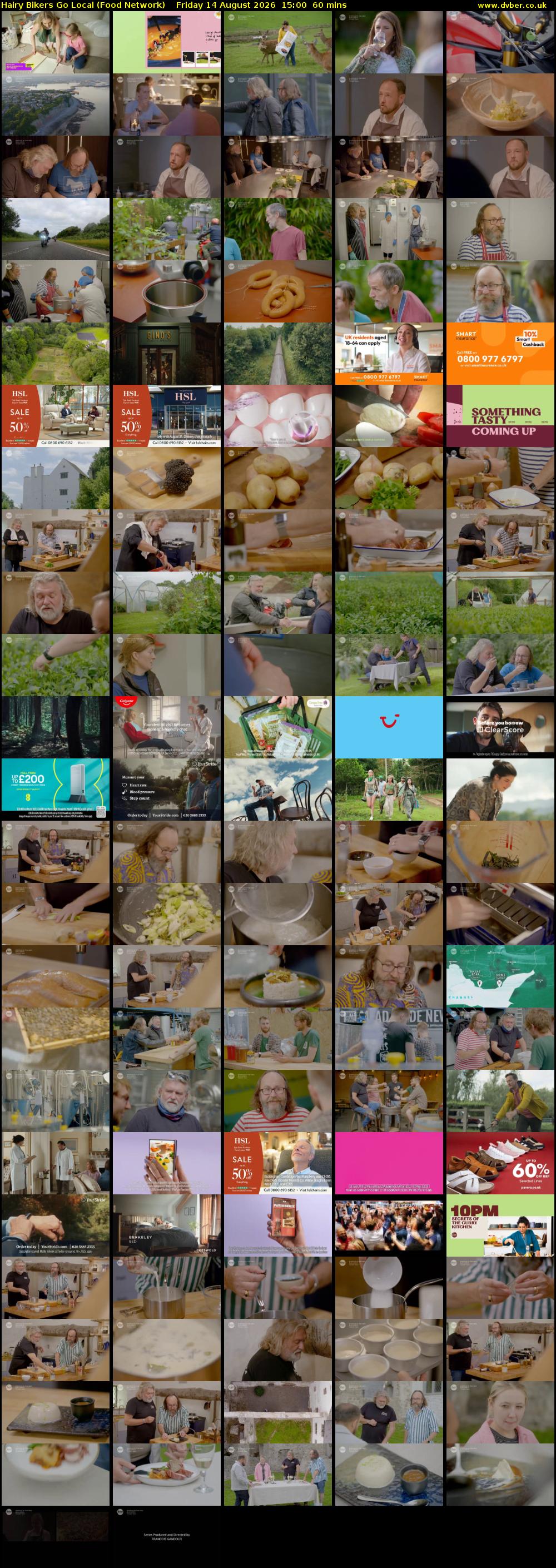 Hairy Bikers Go Local (Food Network) Friday 14 August 2026 15:00 - 16:00