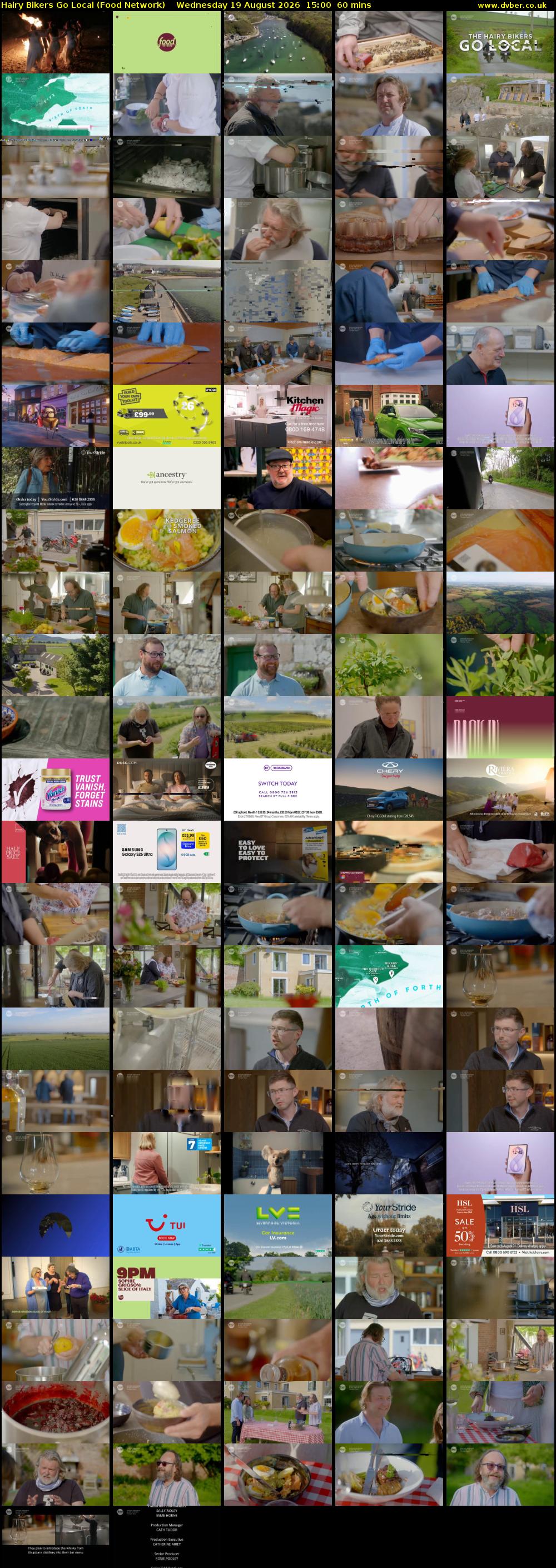 Hairy Bikers Go Local (Food Network) Wednesday 19 August 2026 15:00 - 16:00
