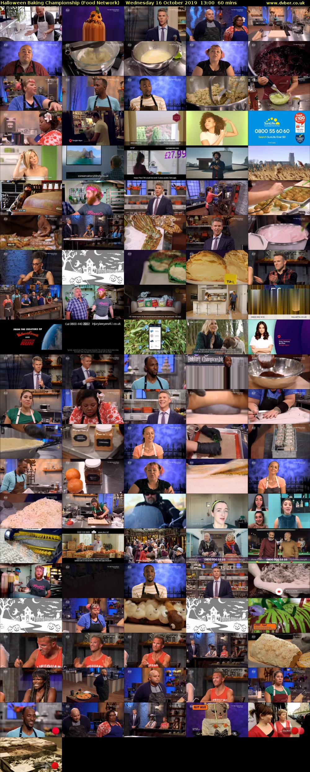 Halloween Baking Championship (Food Network) Wednesday 16 October 2019 13:00 - 14:00