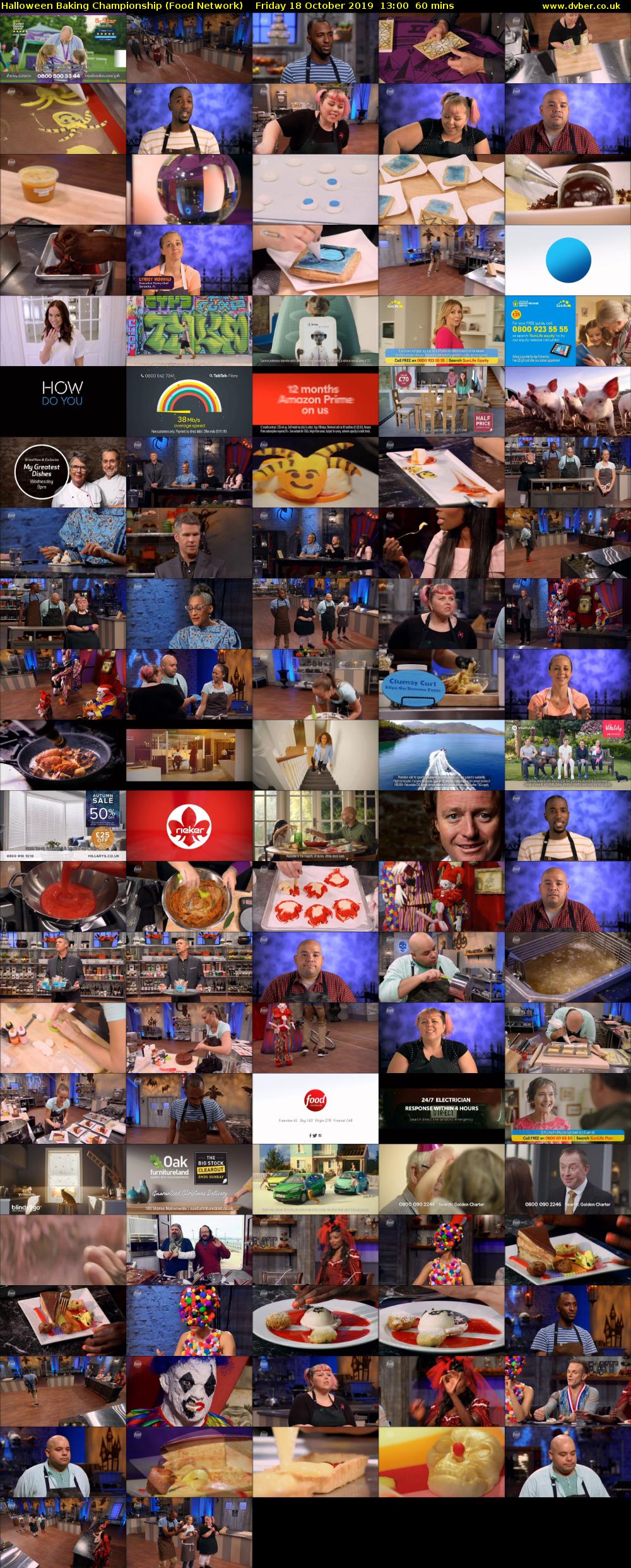 Halloween Baking Championship (Food Network) Friday 18 October 2019 13:00 - 14:00