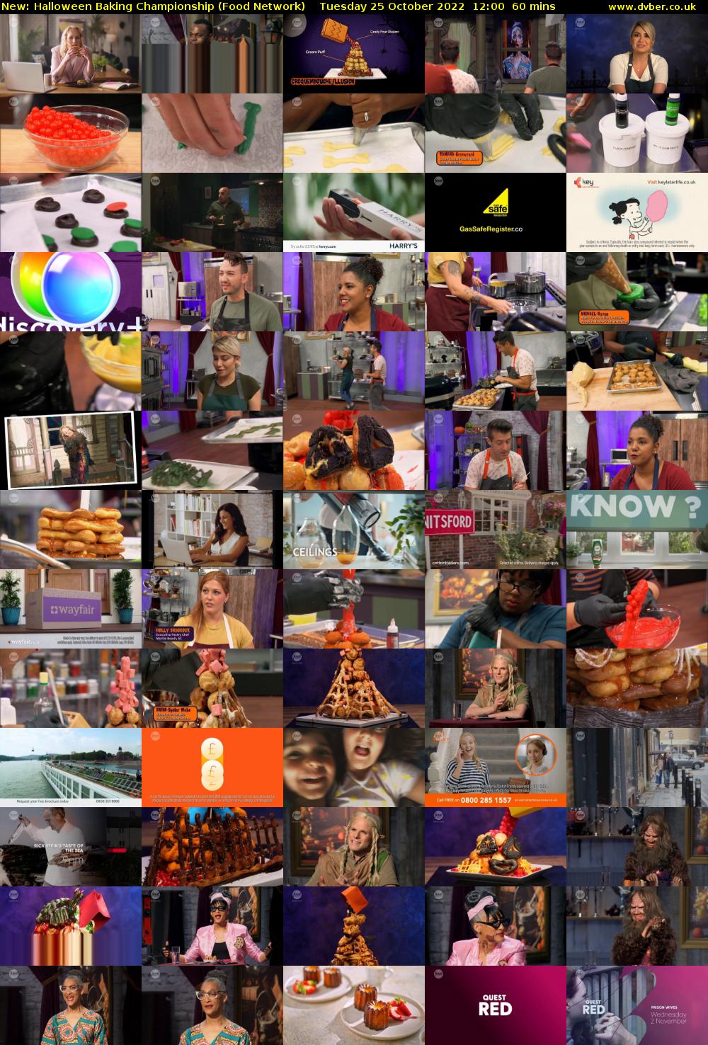 Halloween Baking Championship (Food Network) Tuesday 25 October 2022 12:00 - 13:00