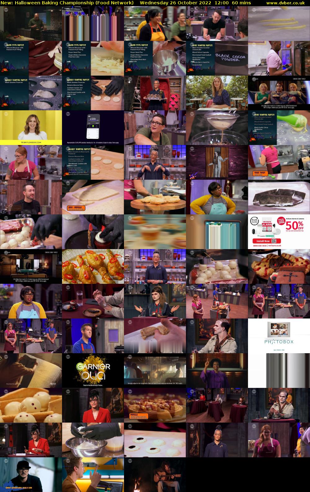 Halloween Baking Championship (Food Network) Wednesday 26 October 2022 12:00 - 13:00