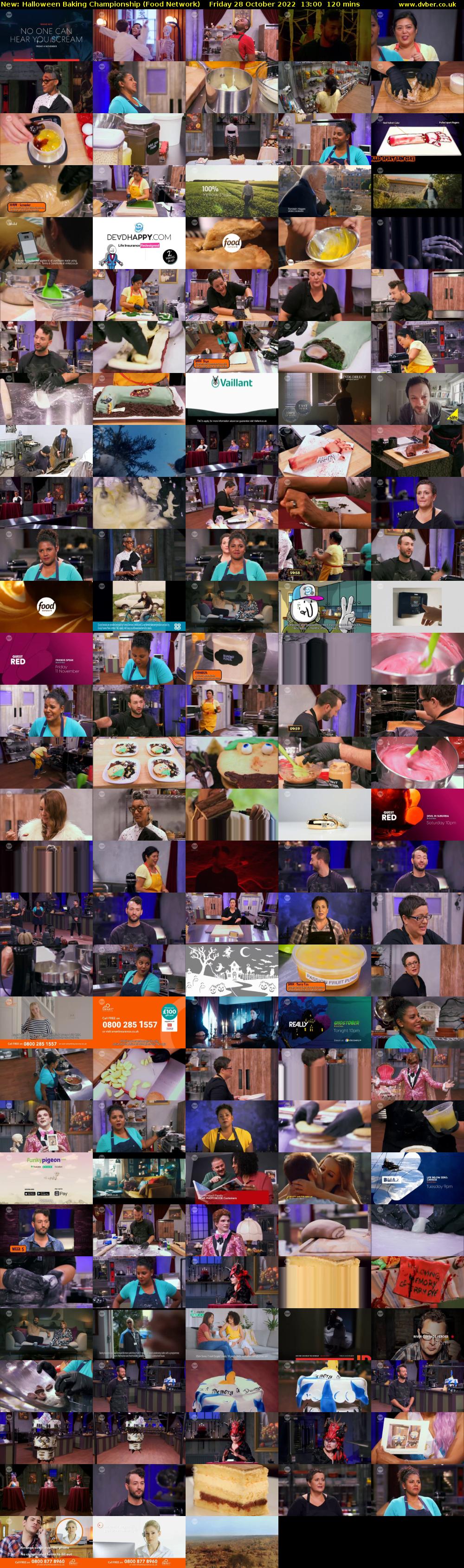 Halloween Baking Championship (Food Network) Friday 28 October 2022 13:00 - 15:00
