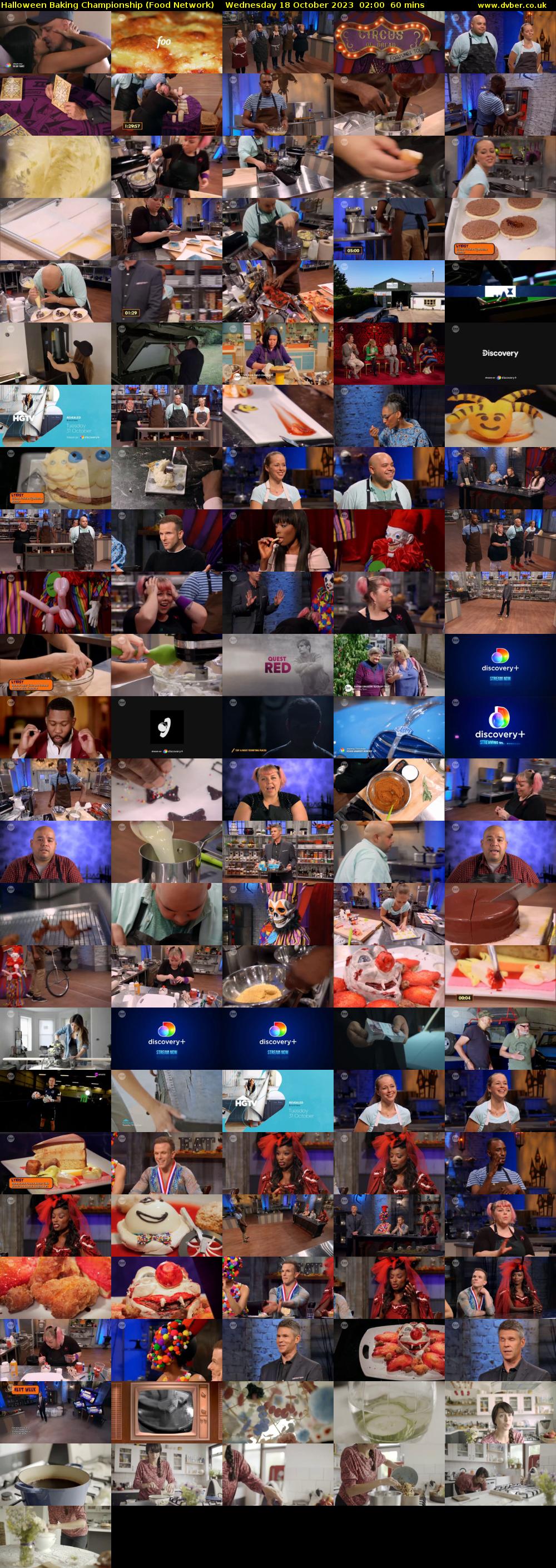 Halloween Baking Championship (Food Network) Wednesday 18 October 2023 02:00 - 03:00