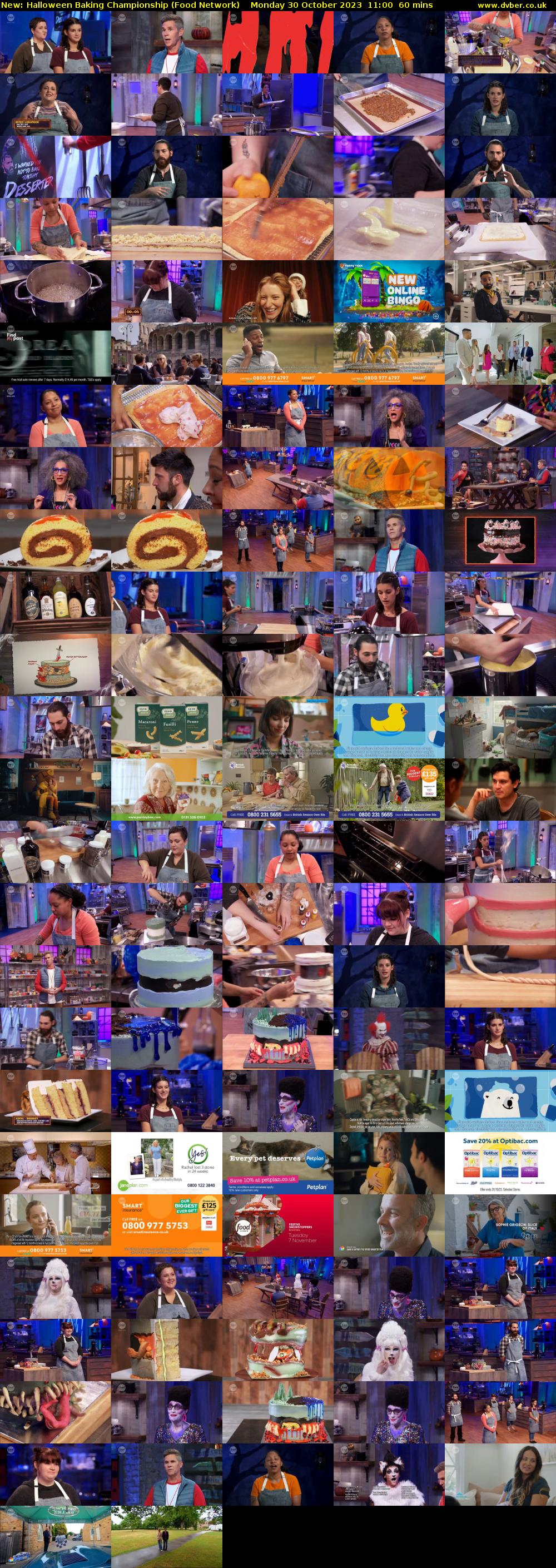 Halloween Baking Championship (Food Network) Monday 30 October 2023 11:00 - 12:00