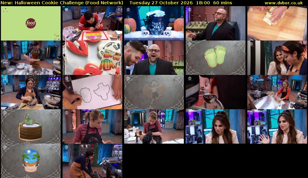 Halloween Cookie Challenge (Food Network) Tuesday 27 October 2026 18:00 - 19:00