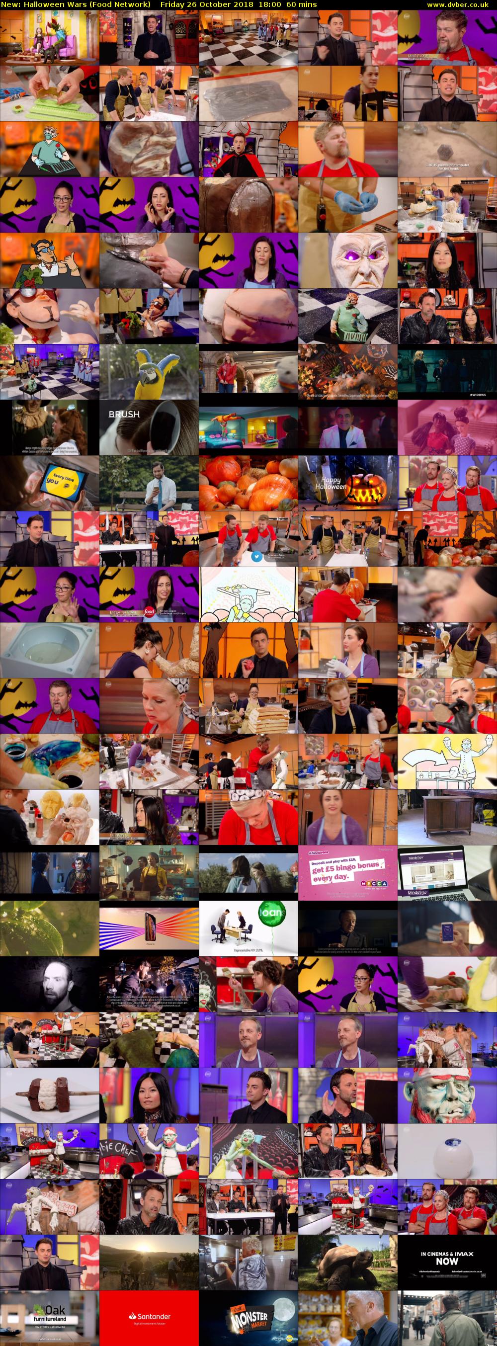Halloween Wars (Food Network) Friday 26 October 2018 18:00 - 19:00
