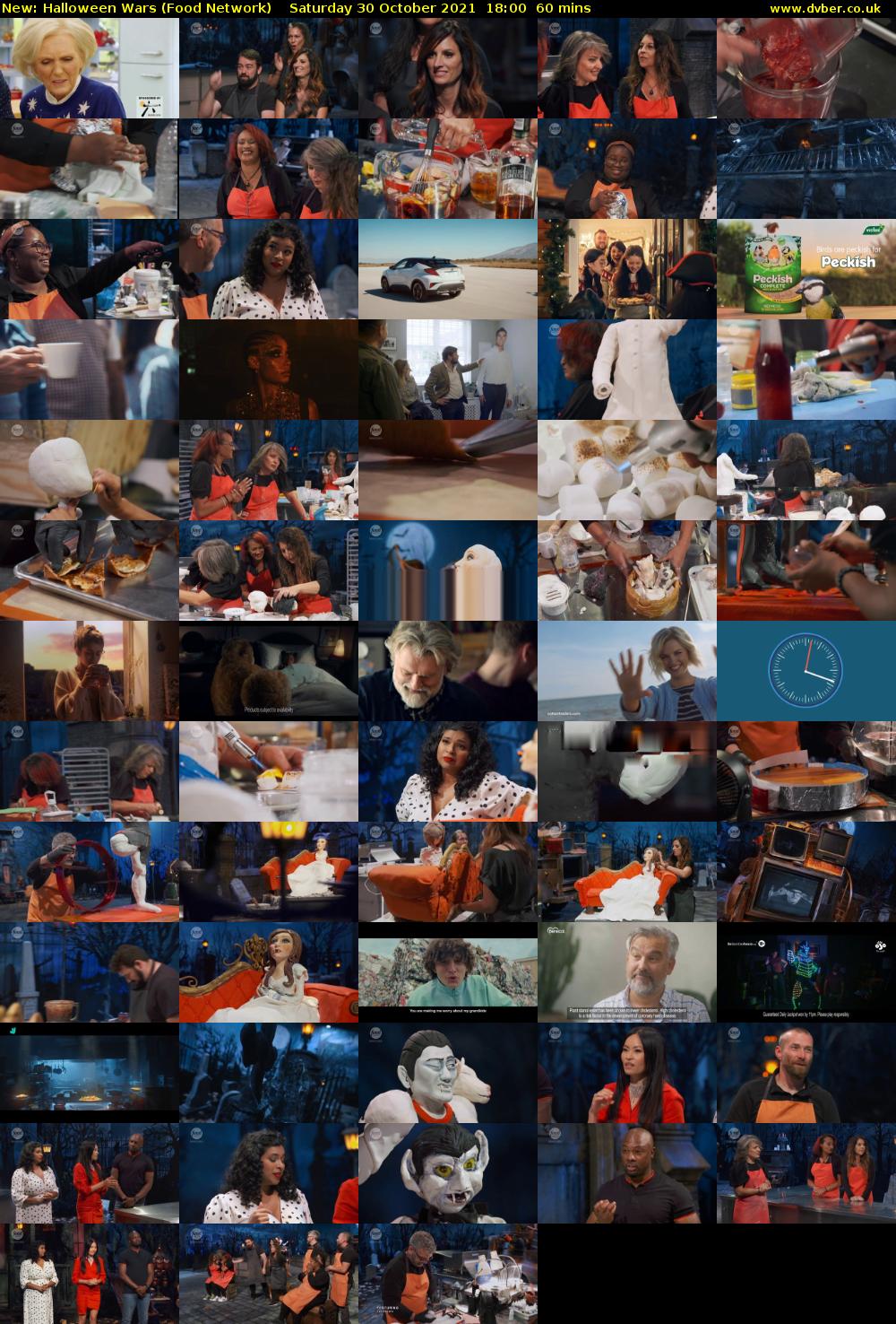 Halloween Wars (Food Network) Saturday 30 October 2021 18:00 - 19:00