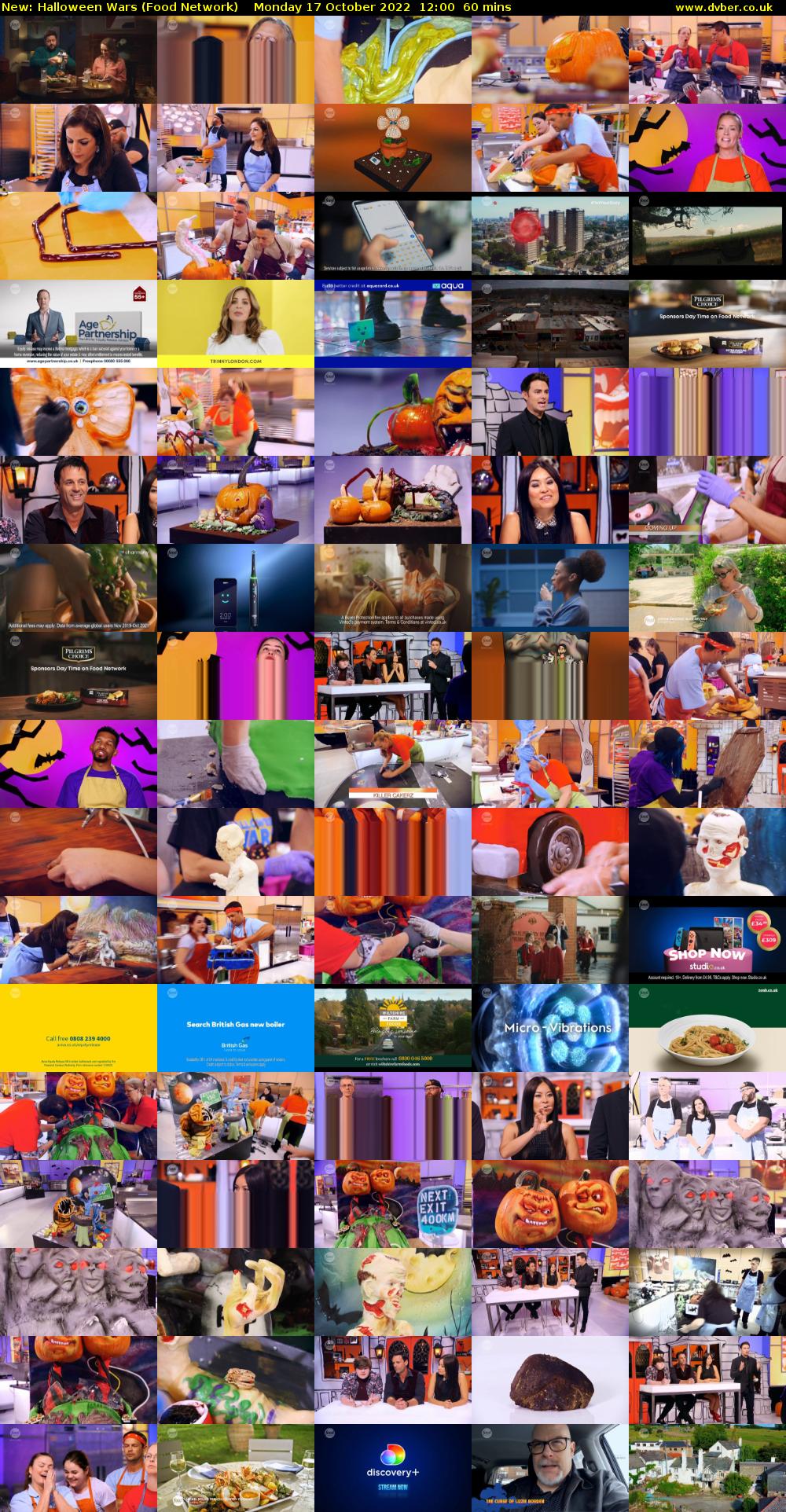 Halloween Wars (Food Network) Monday 17 October 2022 12:00 - 13:00