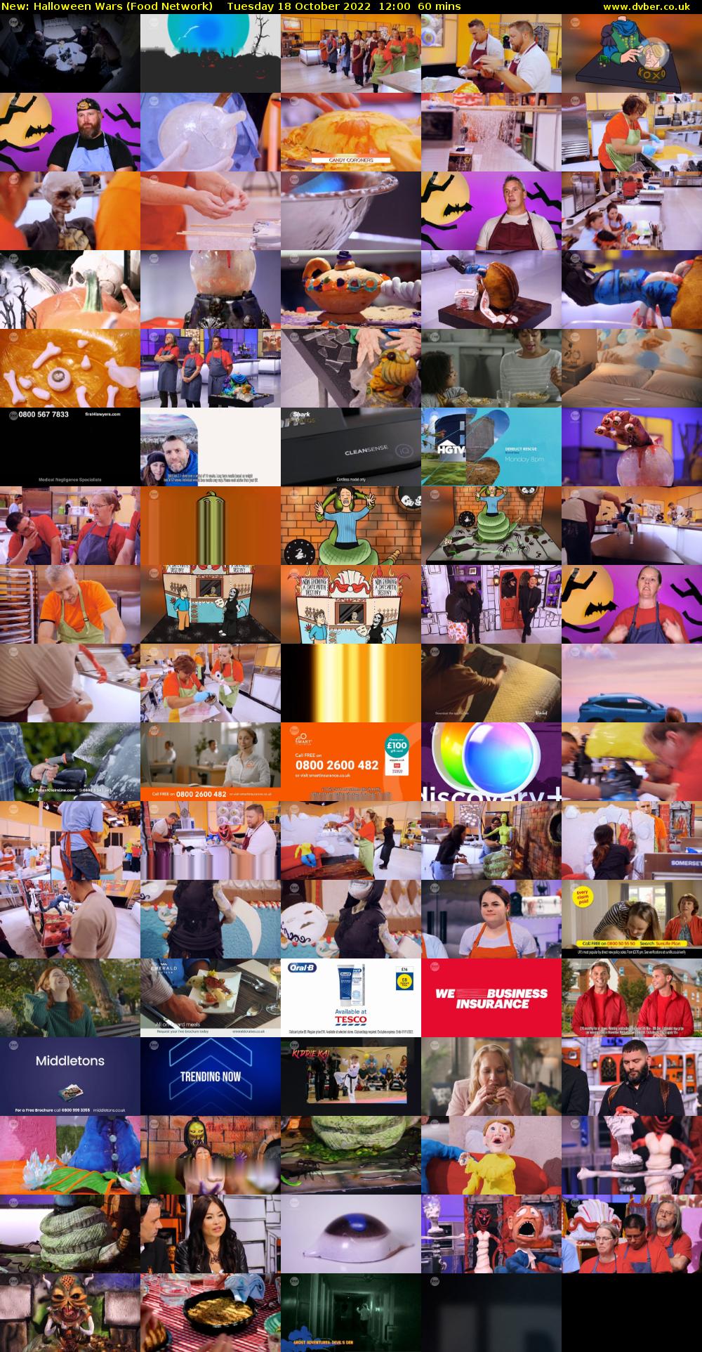 Halloween Wars (Food Network) Tuesday 18 October 2022 12:00 - 13:00