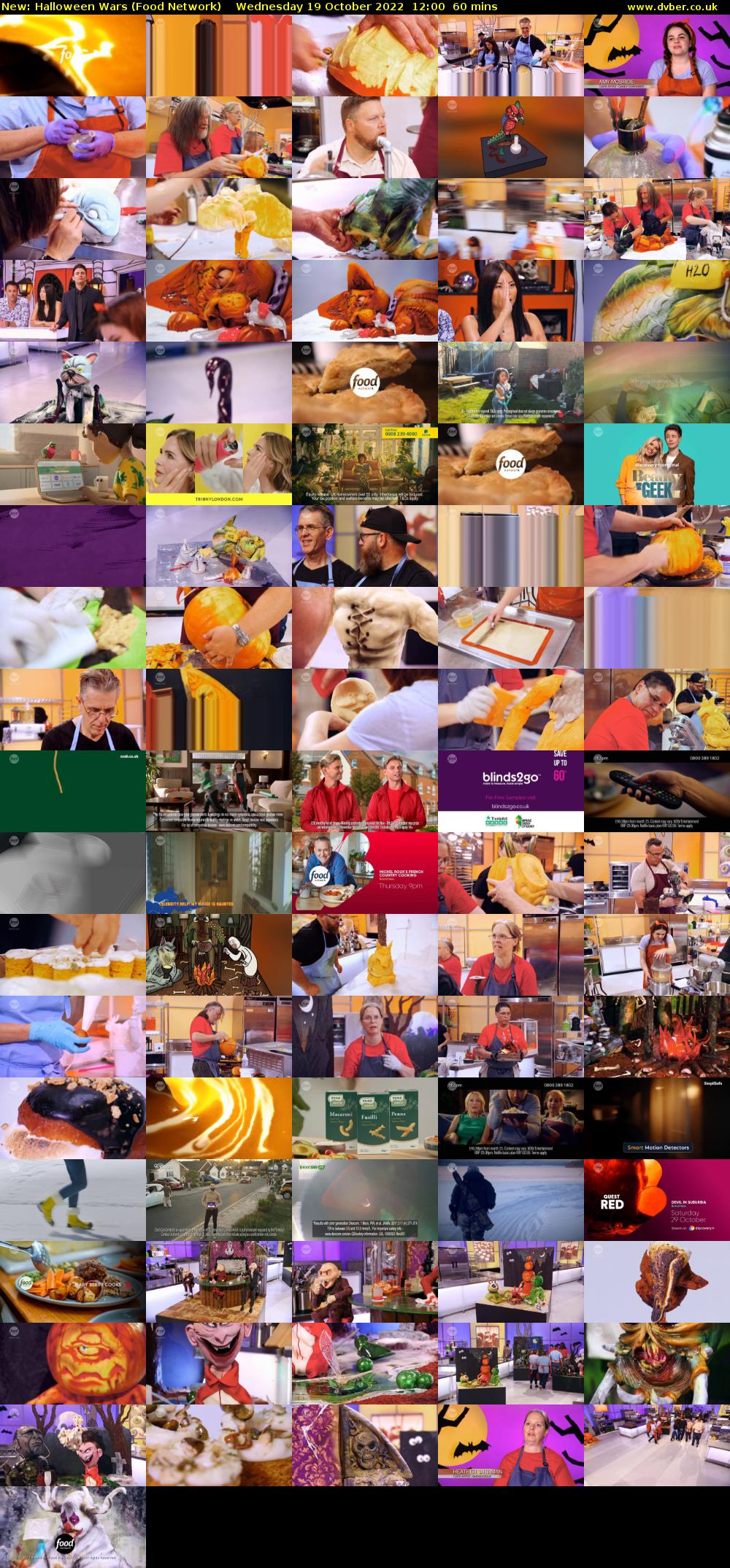 Halloween Wars (Food Network) Wednesday 19 October 2022 12:00 - 13:00