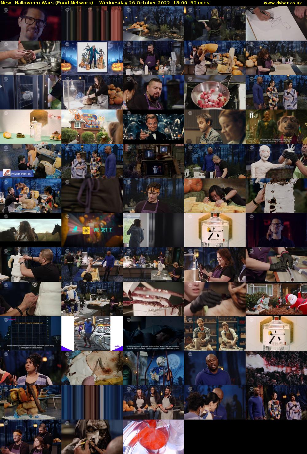 Halloween Wars (Food Network) Wednesday 26 October 2022 18:00 - 19:00