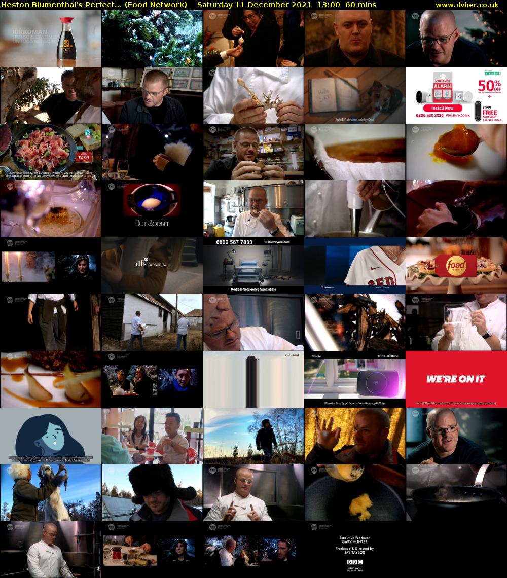 Heston Blumenthal's Perfect... (Food Network) Saturday 11 December 2021 13:00 - 14:00