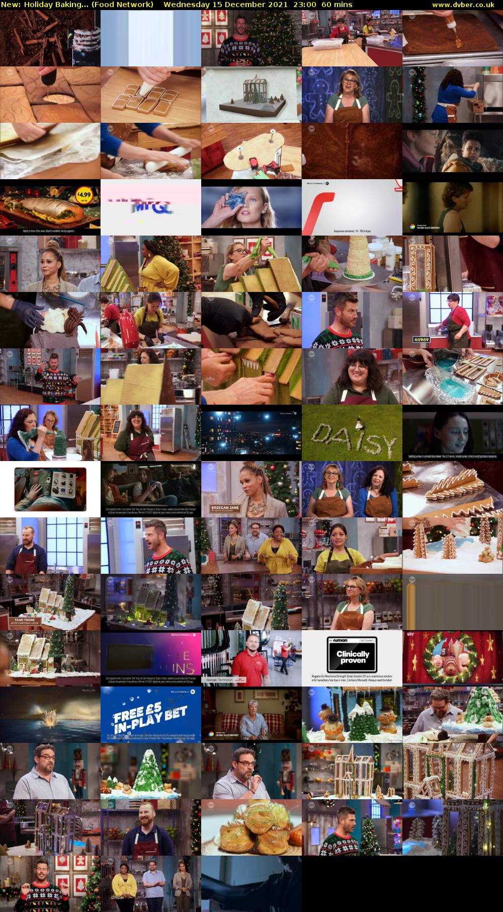 Holiday Baking... (Food Network) Wednesday 15 December 2021 23:00 - 00:00
